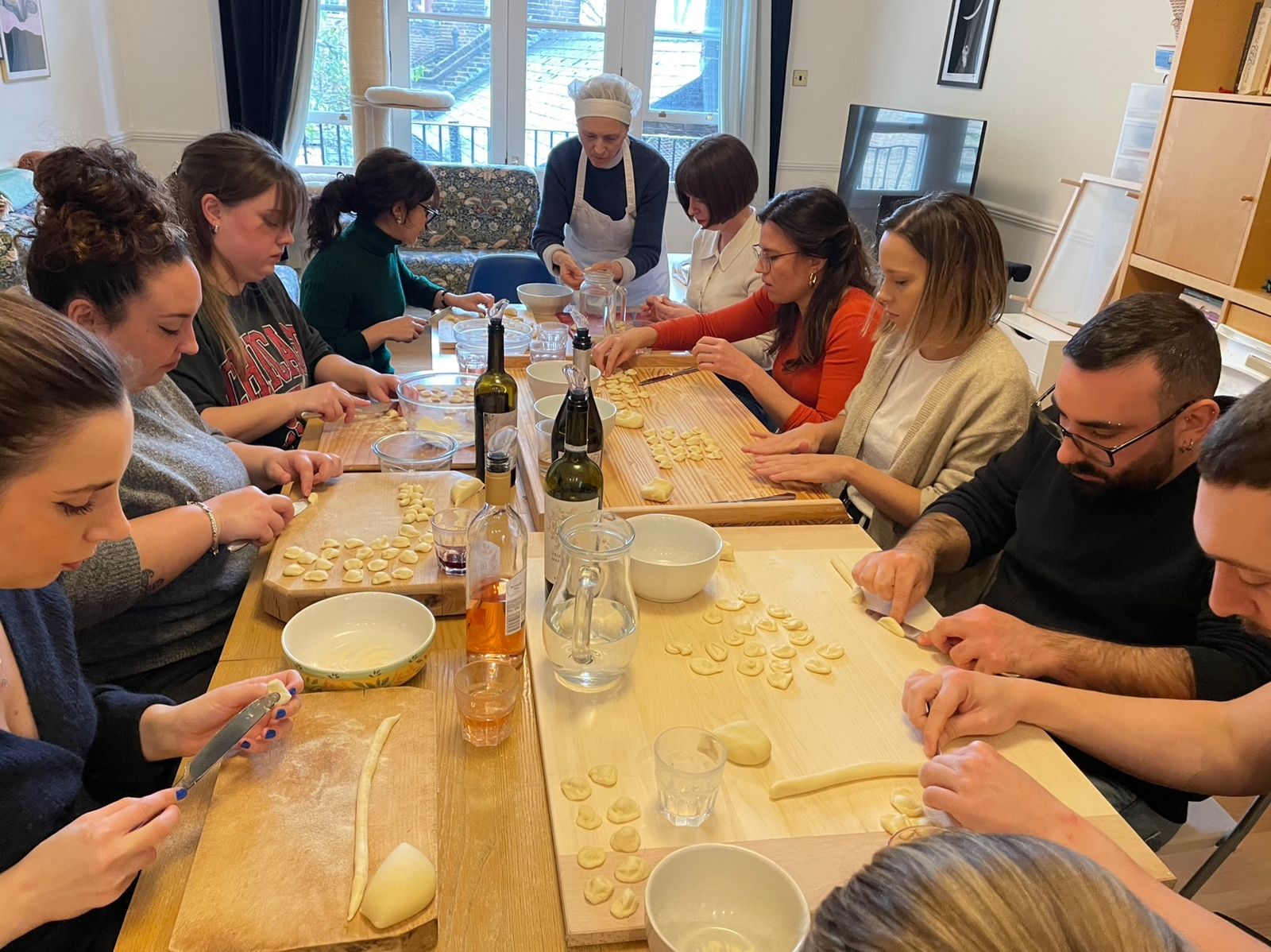 Pasta making workshop scene 1