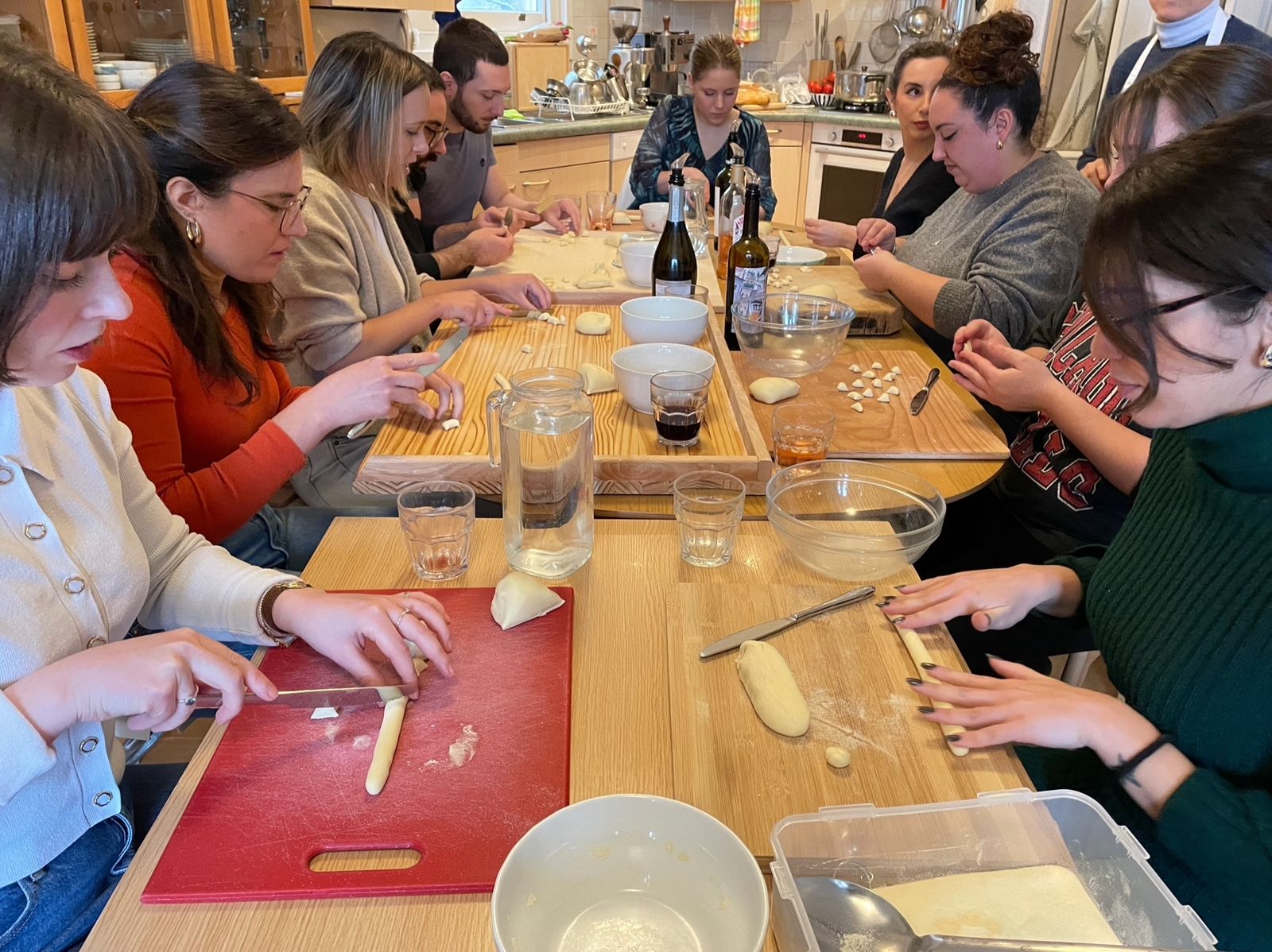Pasta making workshop scene 4