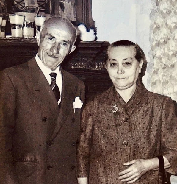 My grandfather Francesco and my grandmother Riccardina