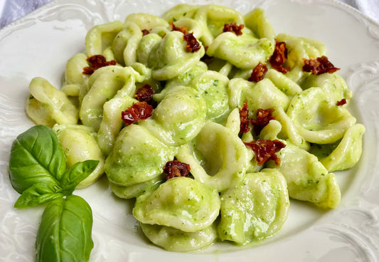 Orecchiette with basil pesto